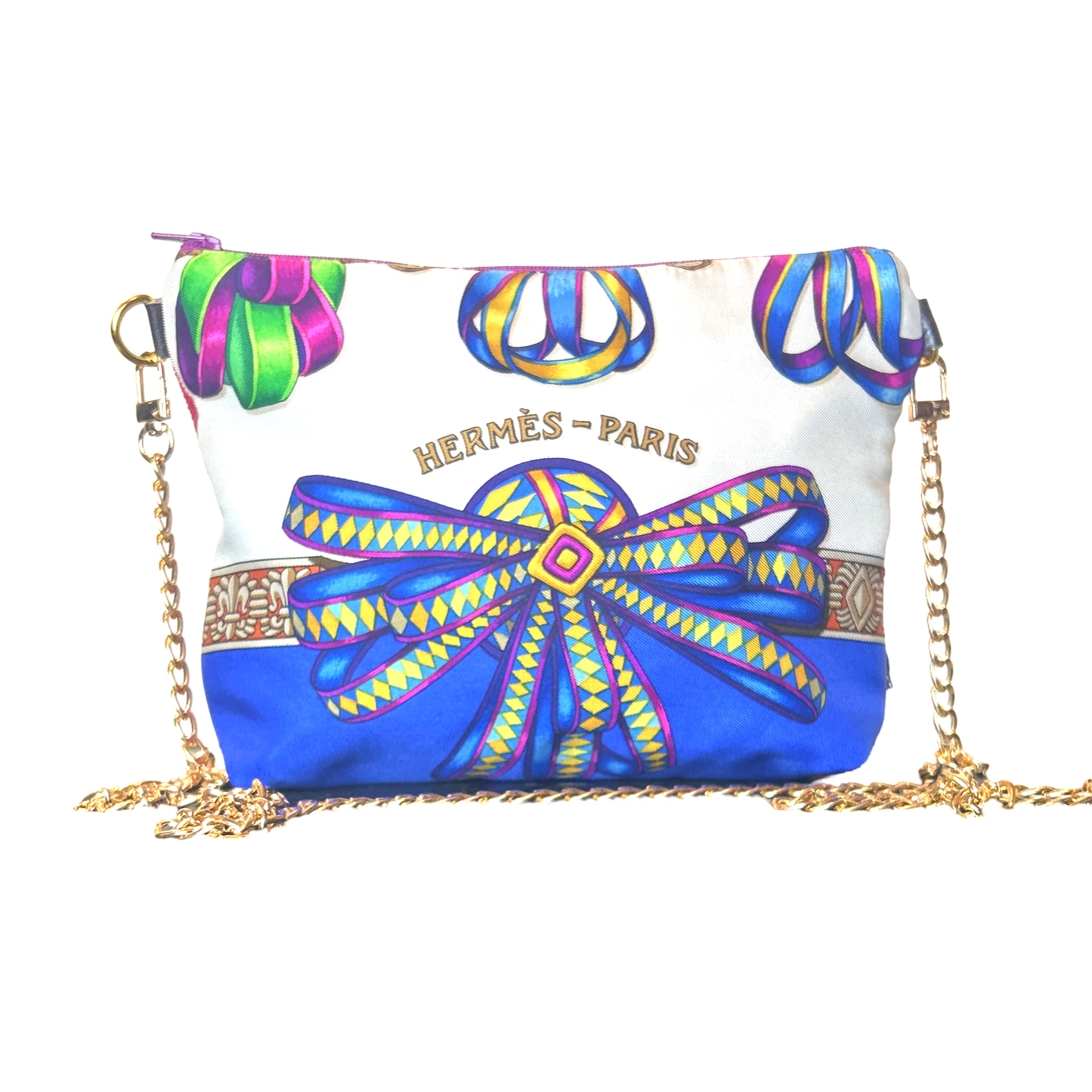 Rubans du Cheval Blanc Vintage Silk Scarf Crossbody Bag