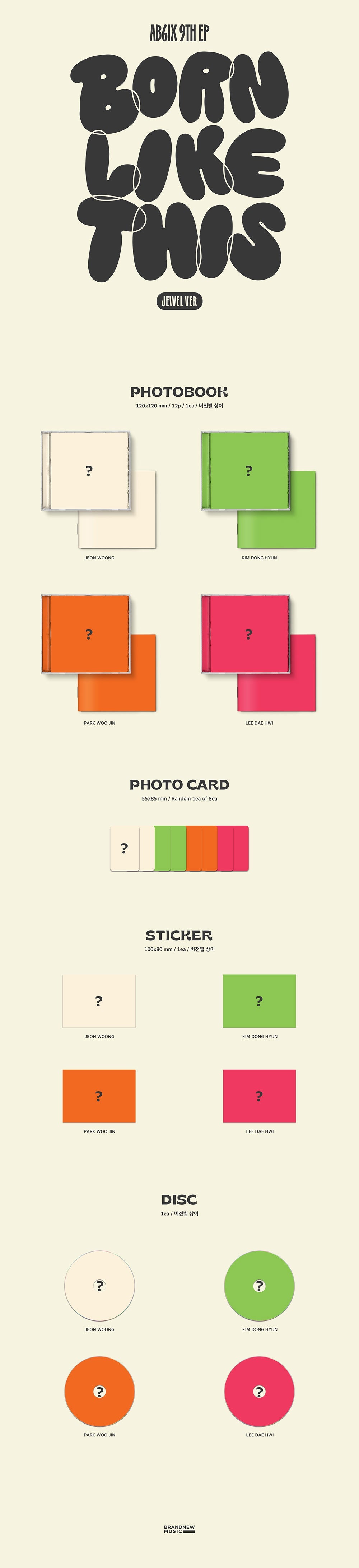 AB6IX 9th Ep Album - Born Like This