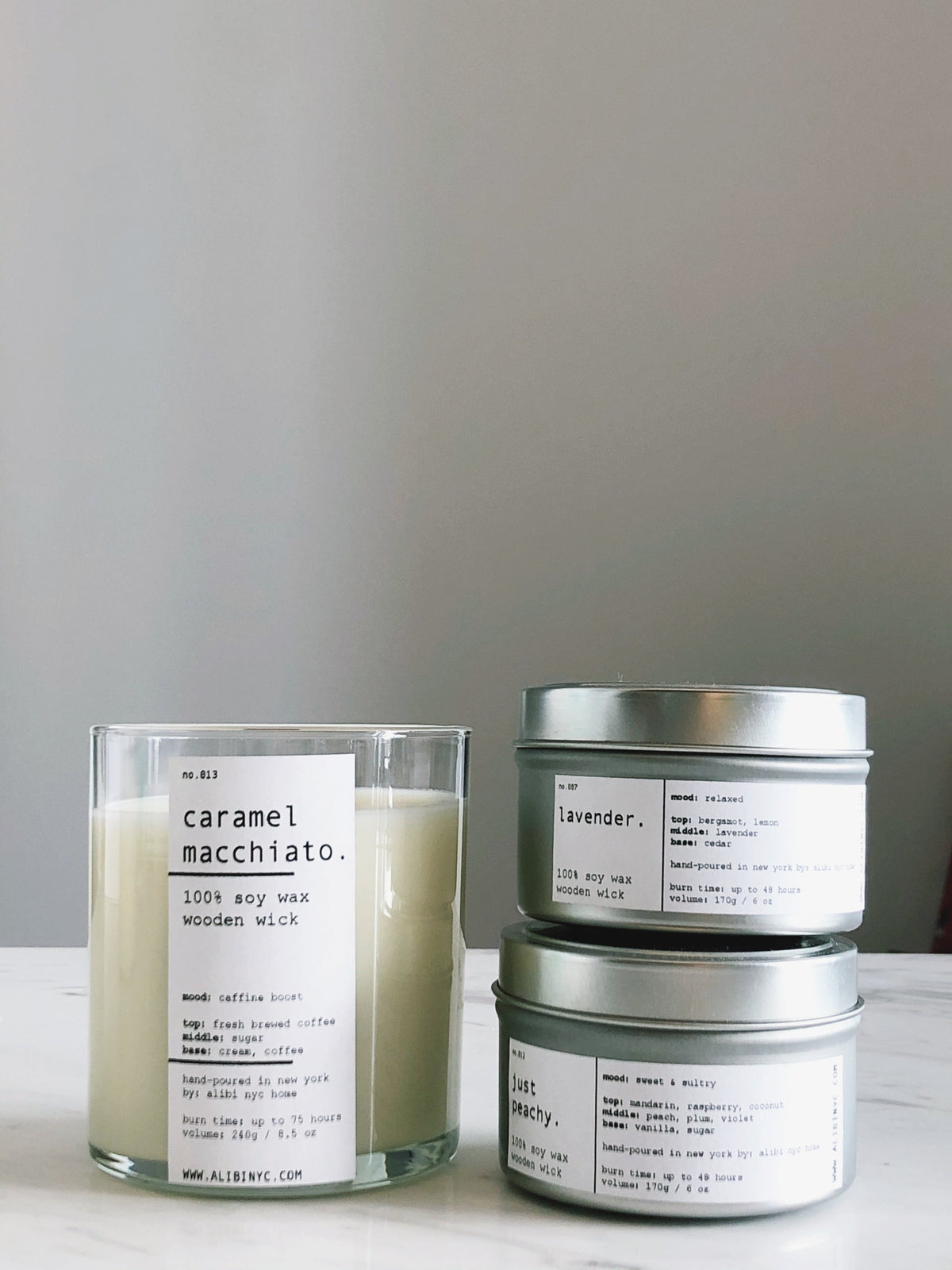 JUST PEACHY | 100% SOY TRAVEL SIZE CANDLE