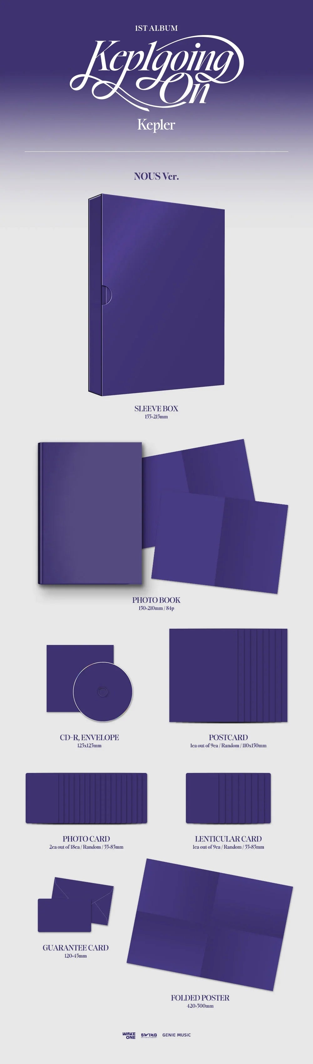 Kep1er - Ke1Going On 1st Album Photobook (Random)