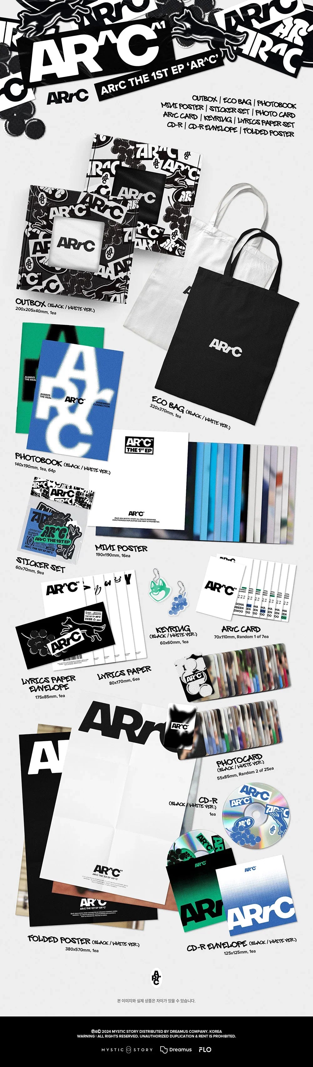 Arrc 1st Ep Album - Ar^C (Photobook Random)