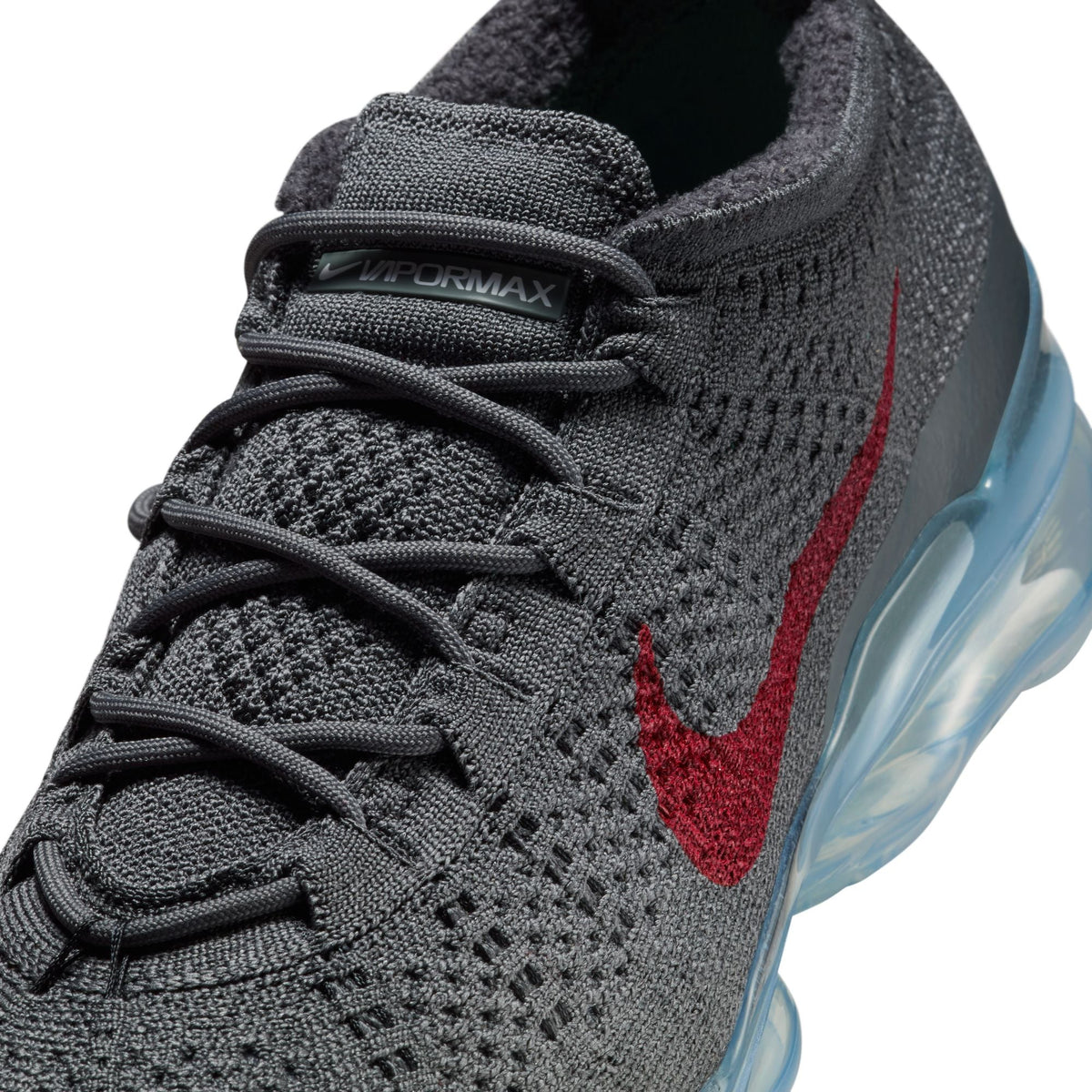 Nike Mens Air Vapormax 2023 Flyknit - Dark Grey/Gym Red