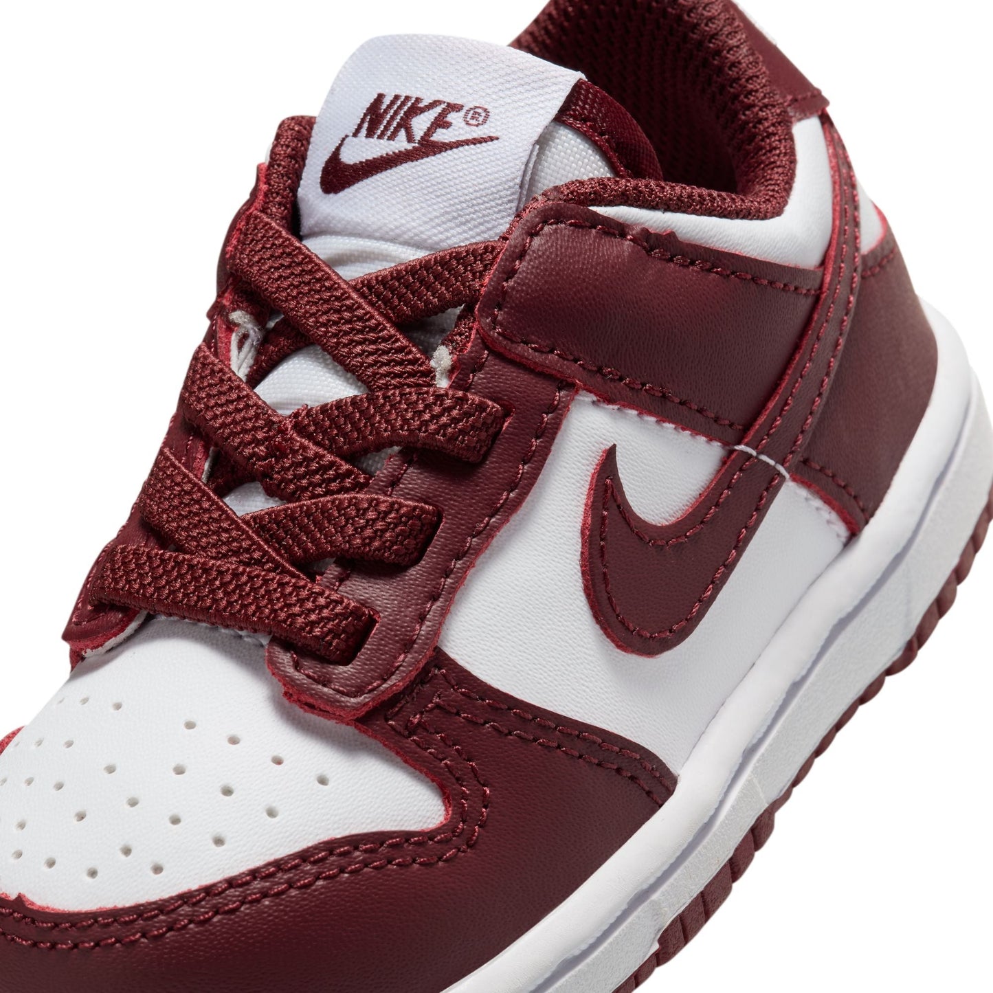 Nike (TD) Dunk Low - White/Redwood