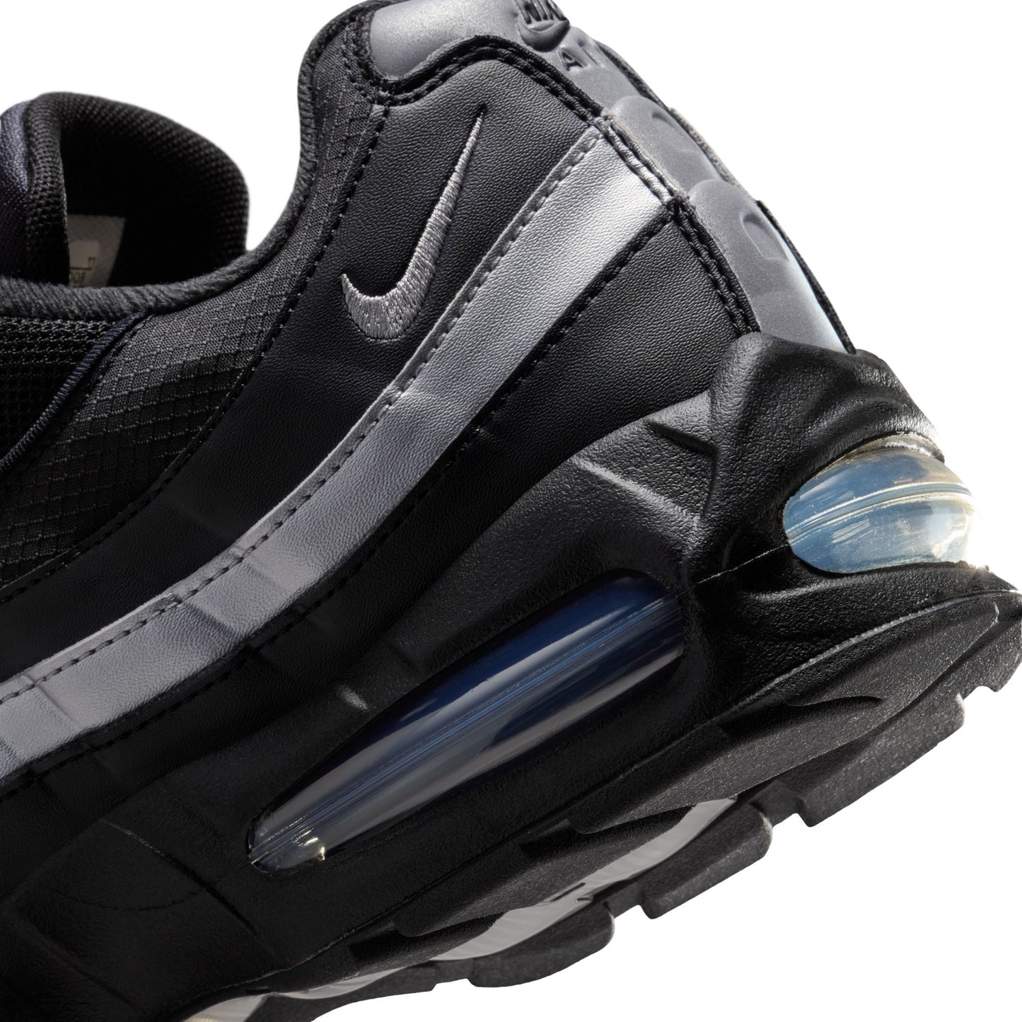 Nike Mens Air Max 95 "Big Bubble" - Black/Metallic Silver