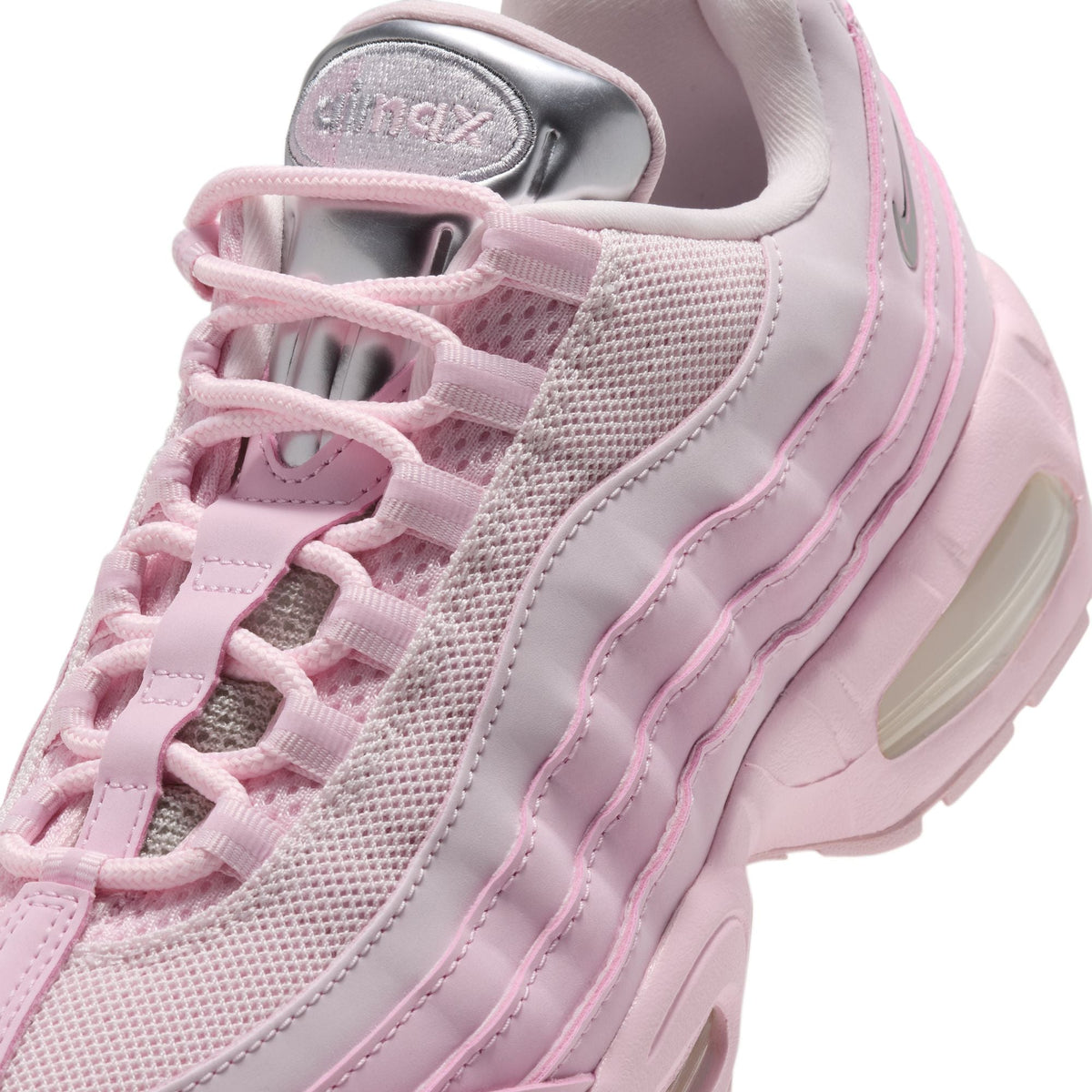Nike Womens Air Max 95 Big Bubble Chrome - Pink Foam
