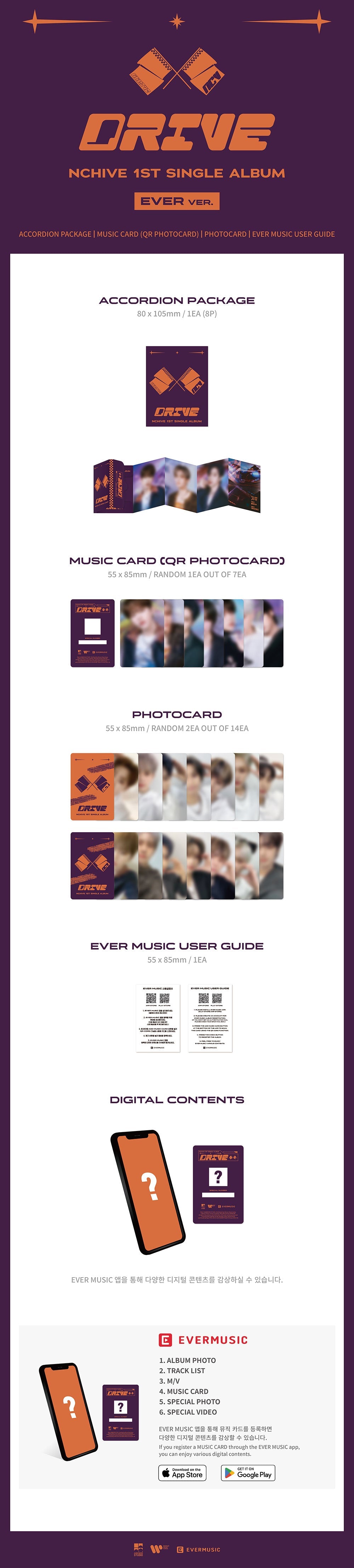 NchIVE 1st Single Album - Drive