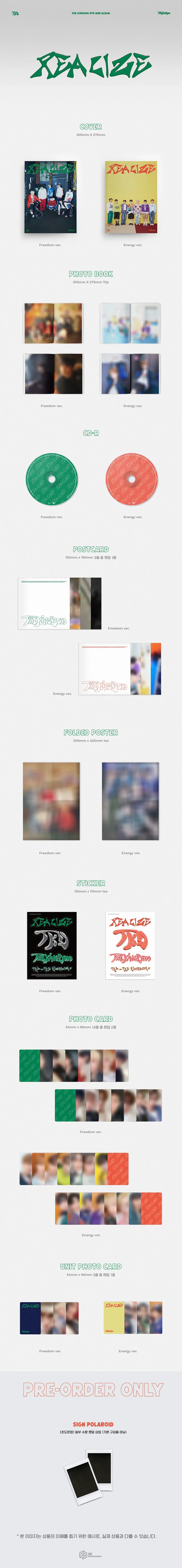 The Kingdom 8th Mini Album - Realize (Freedom Ver.)