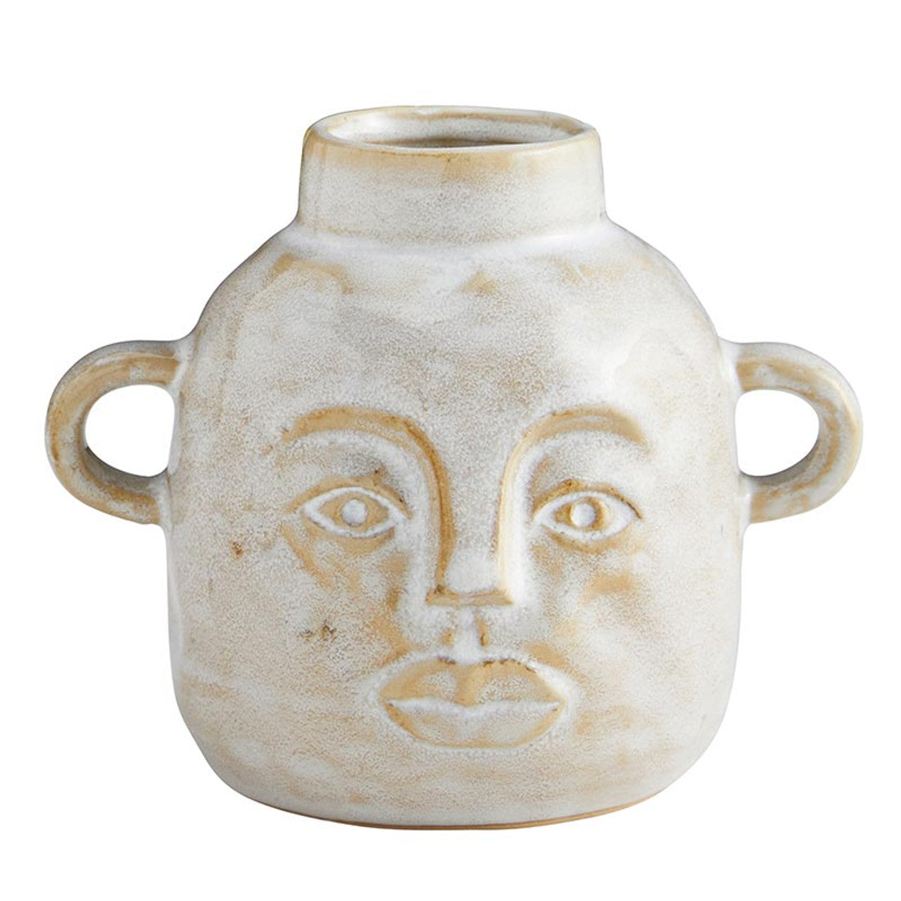 Abstract Head Pot Small | Decorative Modern Ceramic Vase | 4.5" Tall