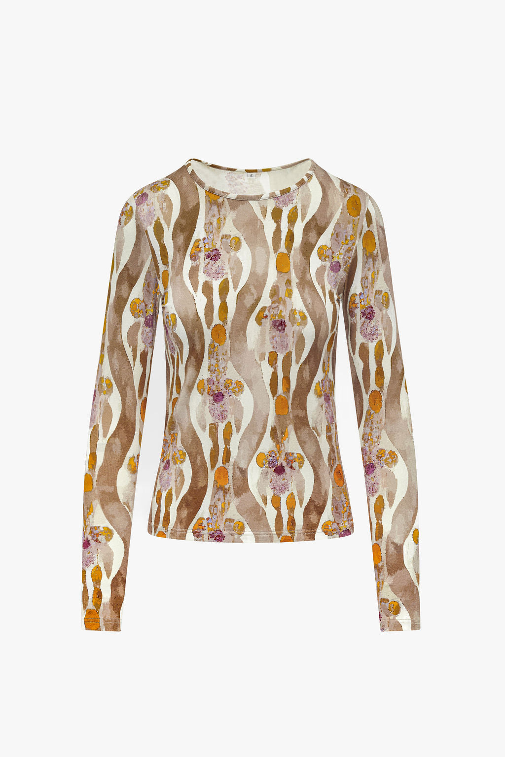 Printed Long Sleeve Tee- Yellows (size up 1 size)