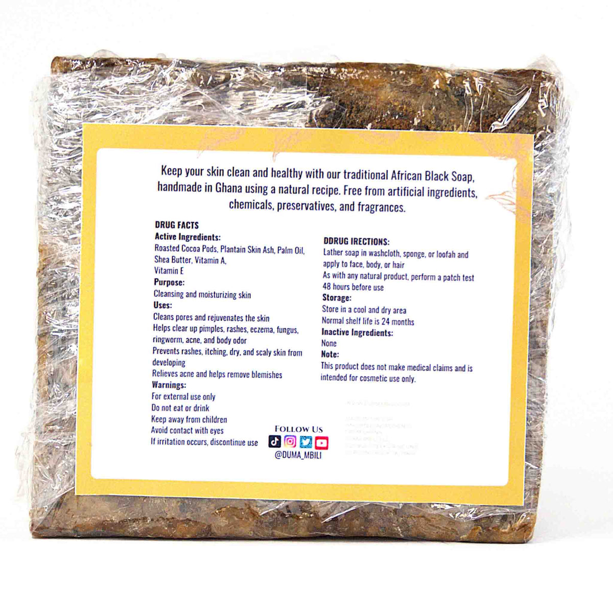 Authentic African Black Soap | Organic Skincare for Clear & Glowing Skin - Osadia Concept Store