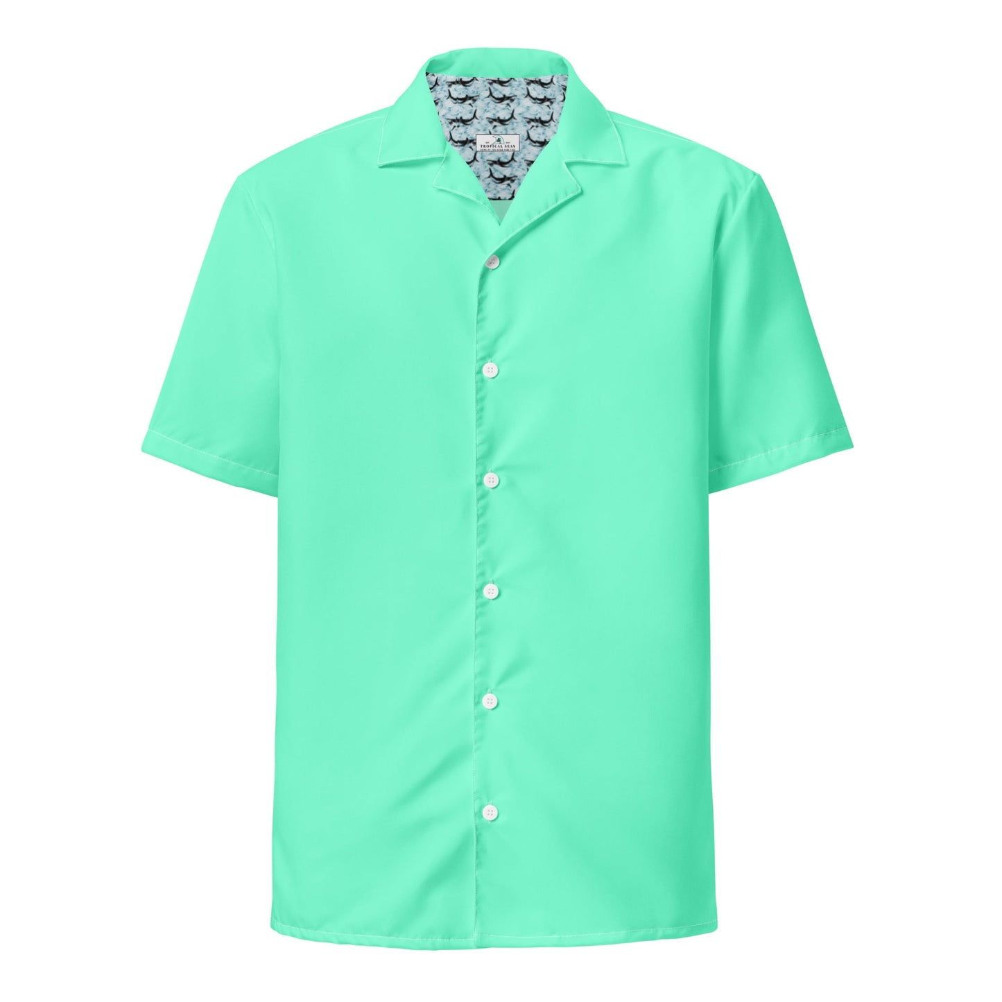Labelless Aqua Sky Button Down Camp Shirt