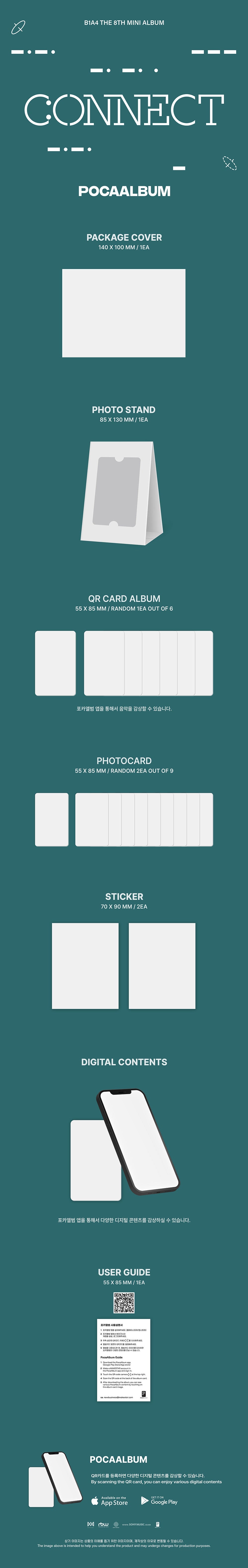 B1A4 8th Mini Album - Connect (Pocalbum)