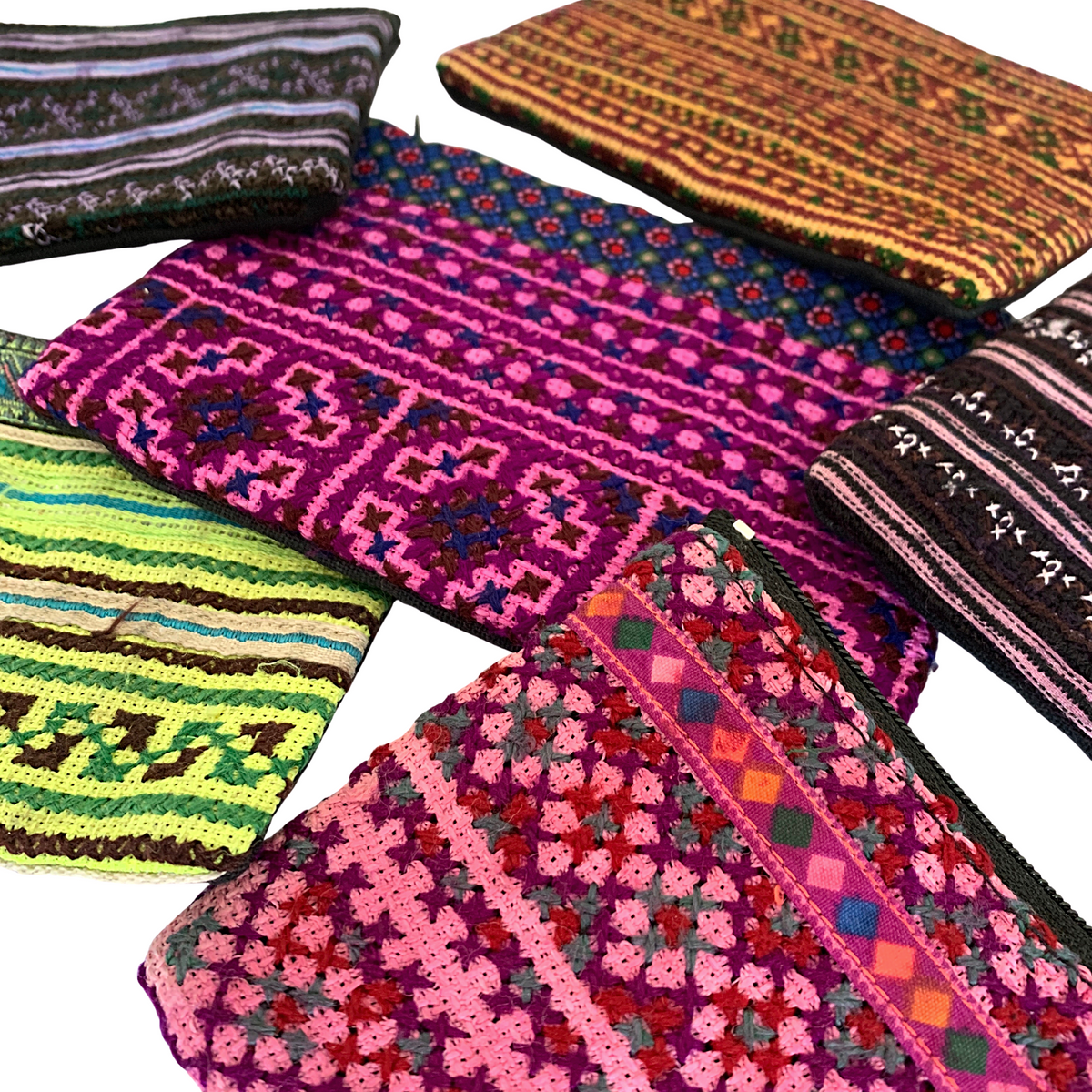 Embroidered Vintage Hmong Coin Purse - Thailand