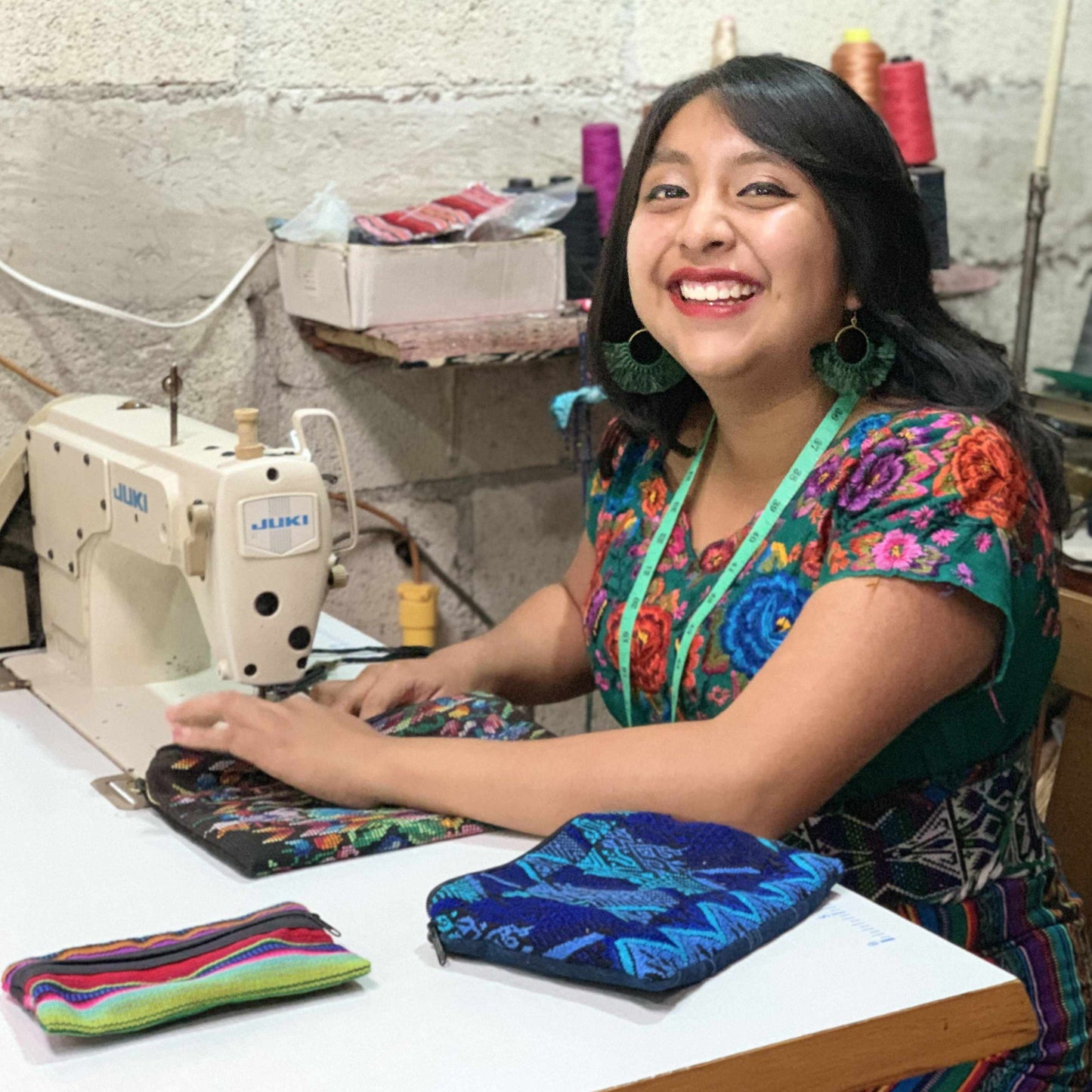 Maya Up-cycled Huipil Cosmetic One-of-a-Kind Bag (X-Small) - Guatemala - Osadia Concept Store