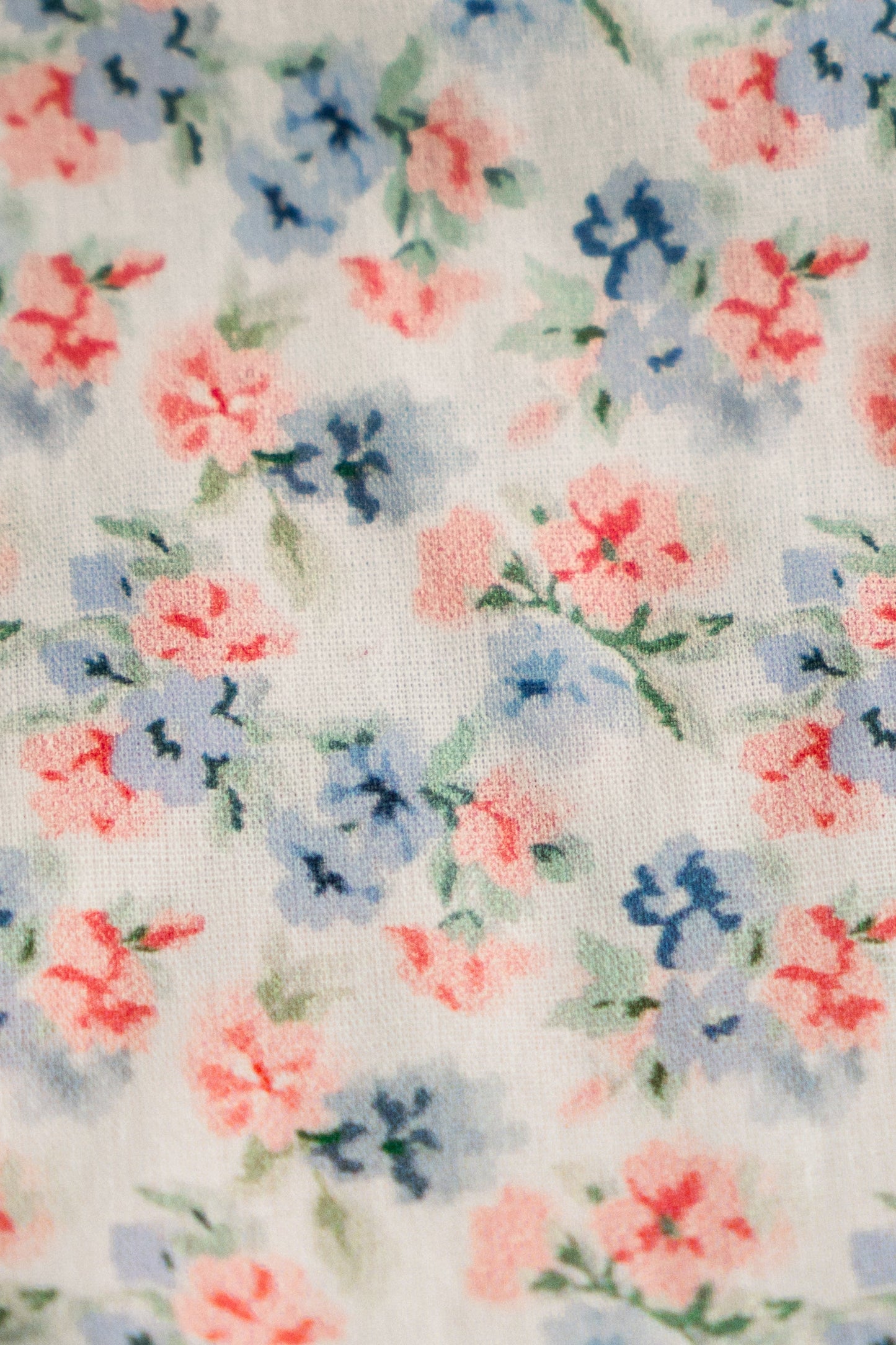 Vintage-Inspired Floral Pouch- Peony & Bluebell - Osadia Concept Store