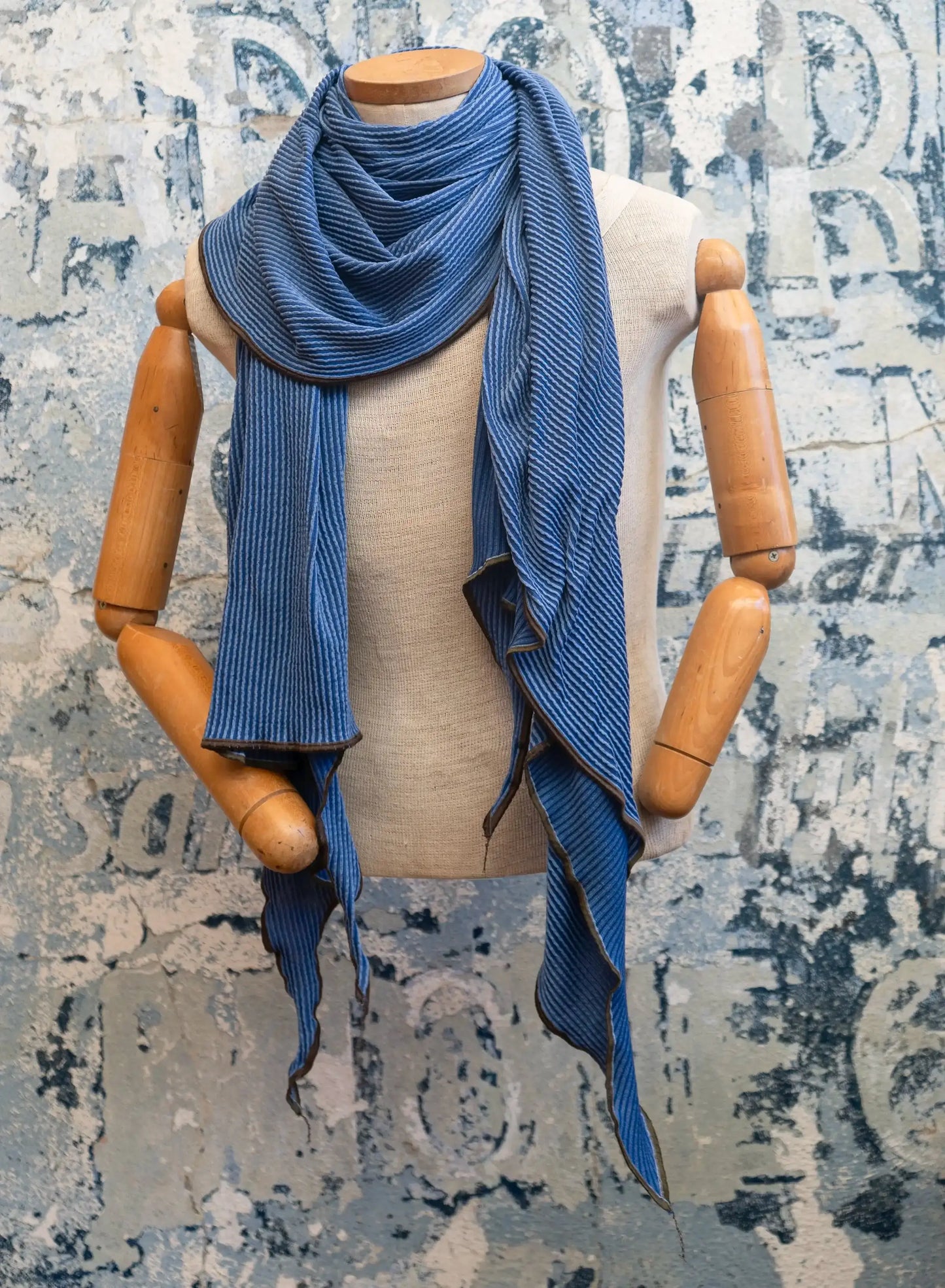 Blue DNA Scarf