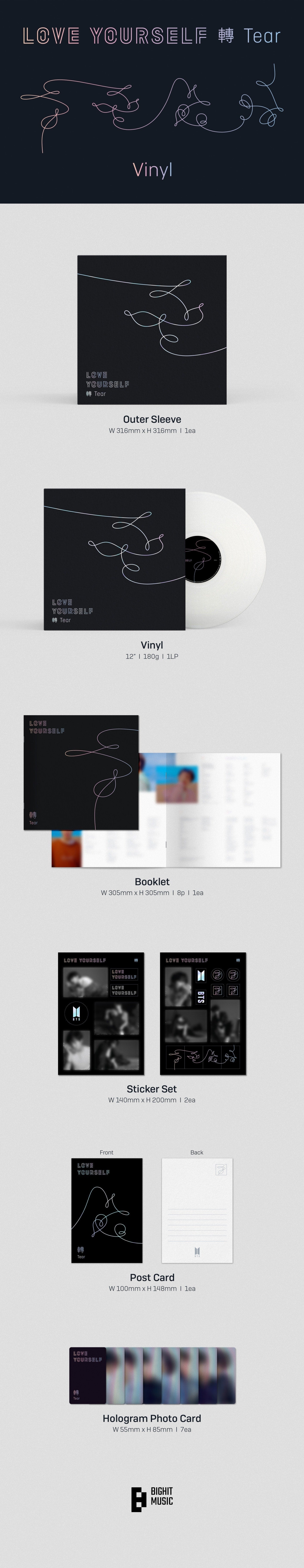 BTS 3rd Full Album Lp - Love Yourself è½ Tear