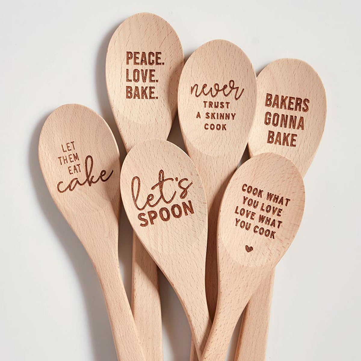 Bakers Gonna Bake Cooking Spoon | Wooden Kitchen Utensil in Canvas Gift Bag - Osadia Concept Store