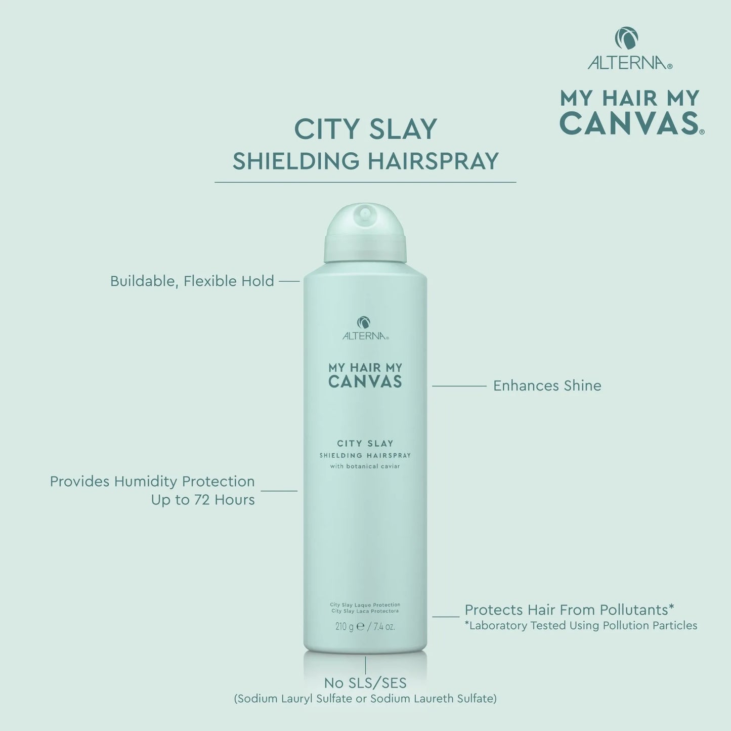 Alterna My Hair My Canvas City Slay Shielding Hairspray, 7.4-oz.