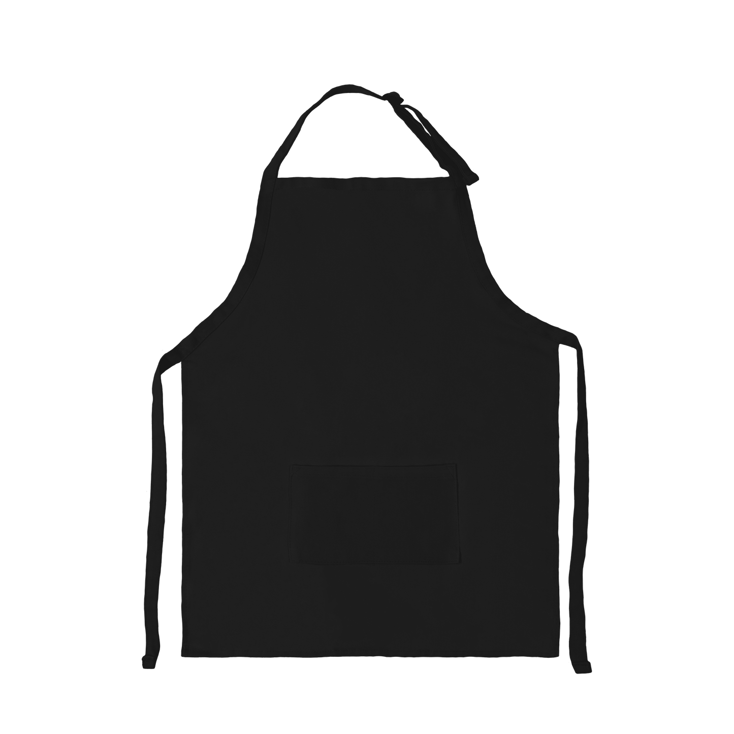 Apron with Patch Pockets Adjustable Neck Strap With Buckle