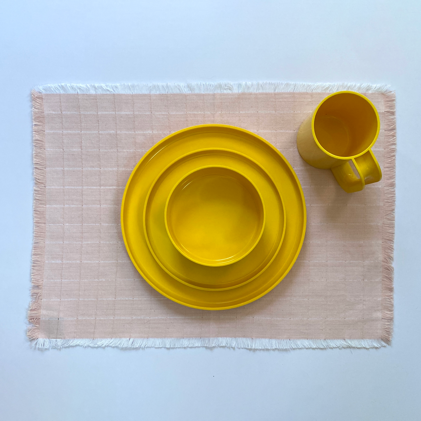 Blush Checked Placemat Set
