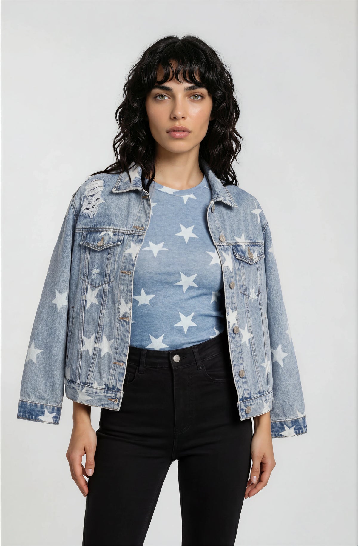 Washed Star Denim Jacket