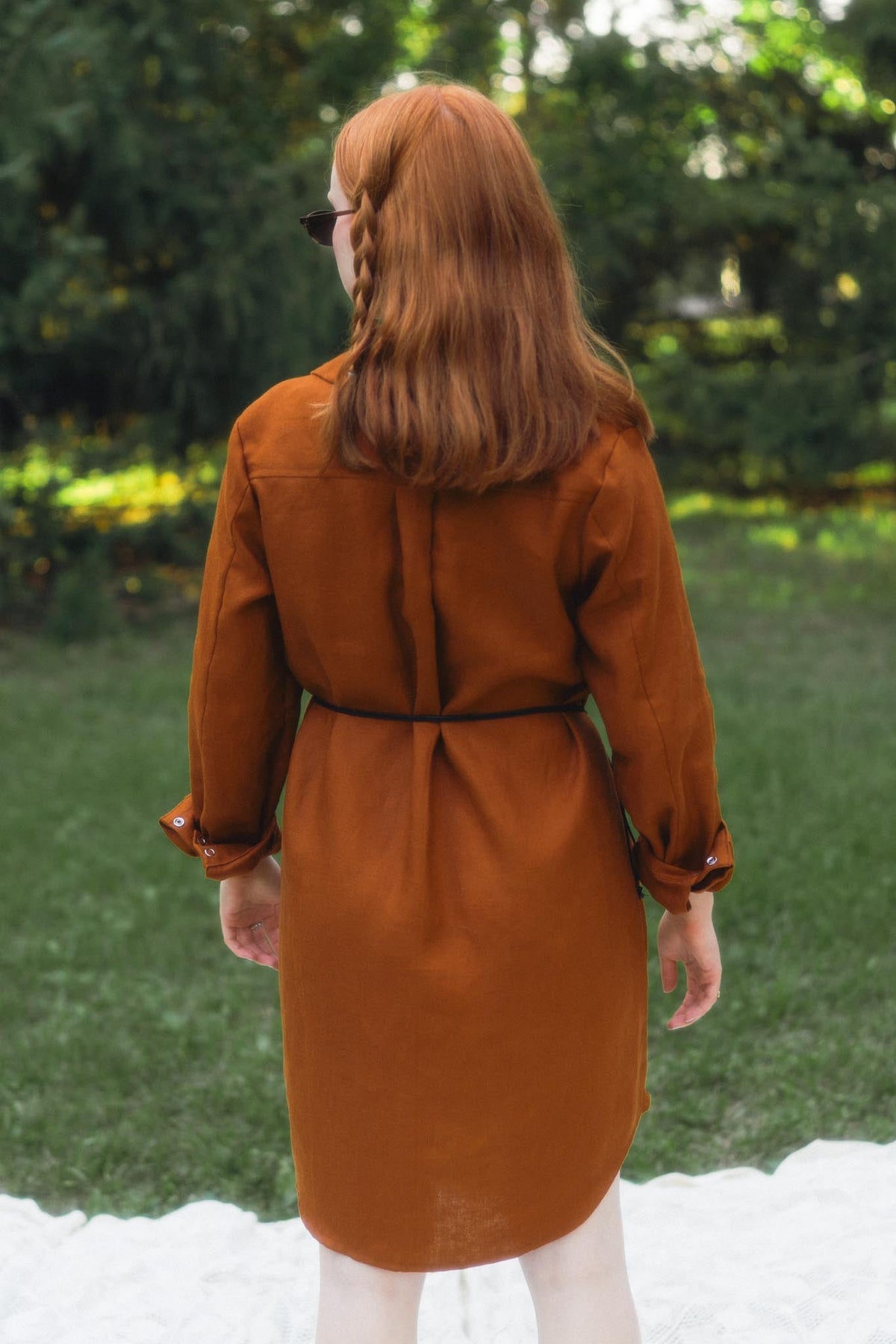 Aurelia Dress in Rust