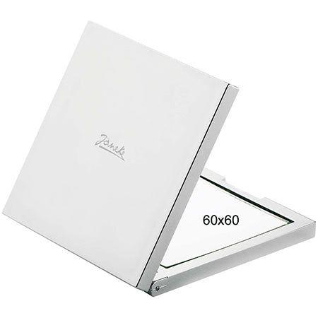 Janeke Silver Handbag Mirror Magnification X3 60x60mm CR400.3