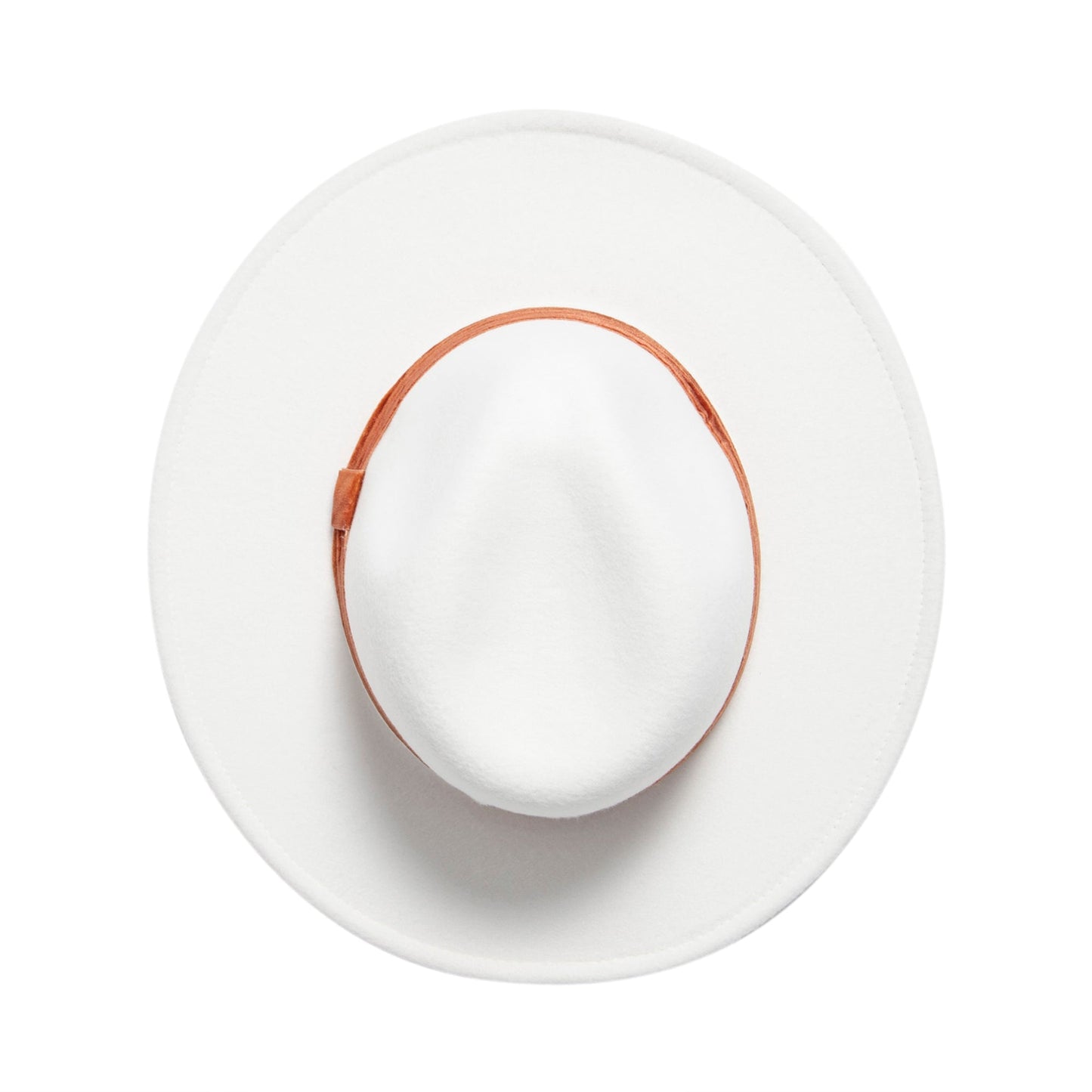 Women's Faux Felt Fedora W/ Velvet Band