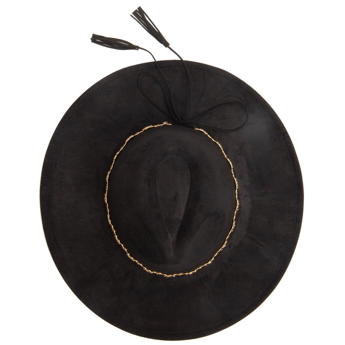 Women's Fedora with Leopard Printed Underbrim