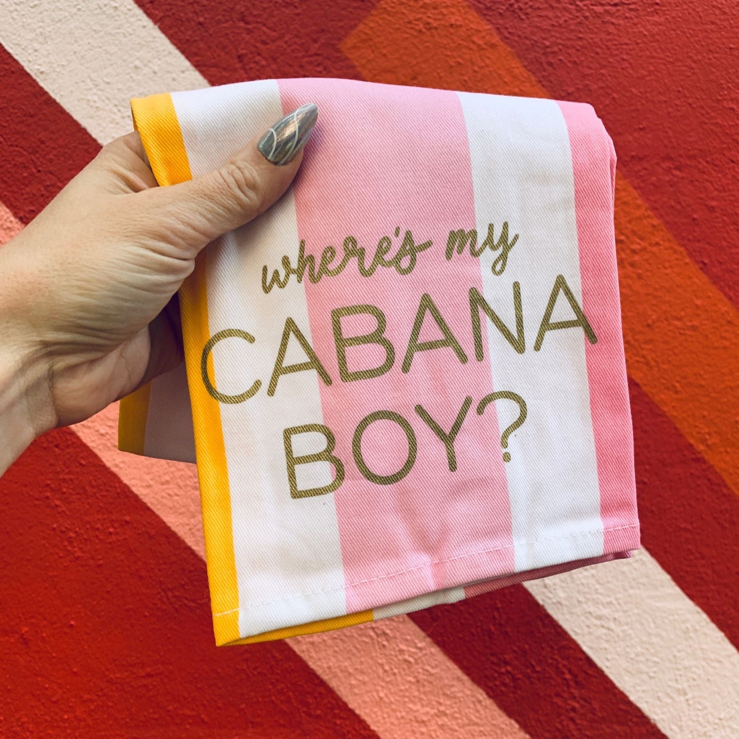 Cabana Life Tote Bag and Cabana Boy Tea Towel Bundle