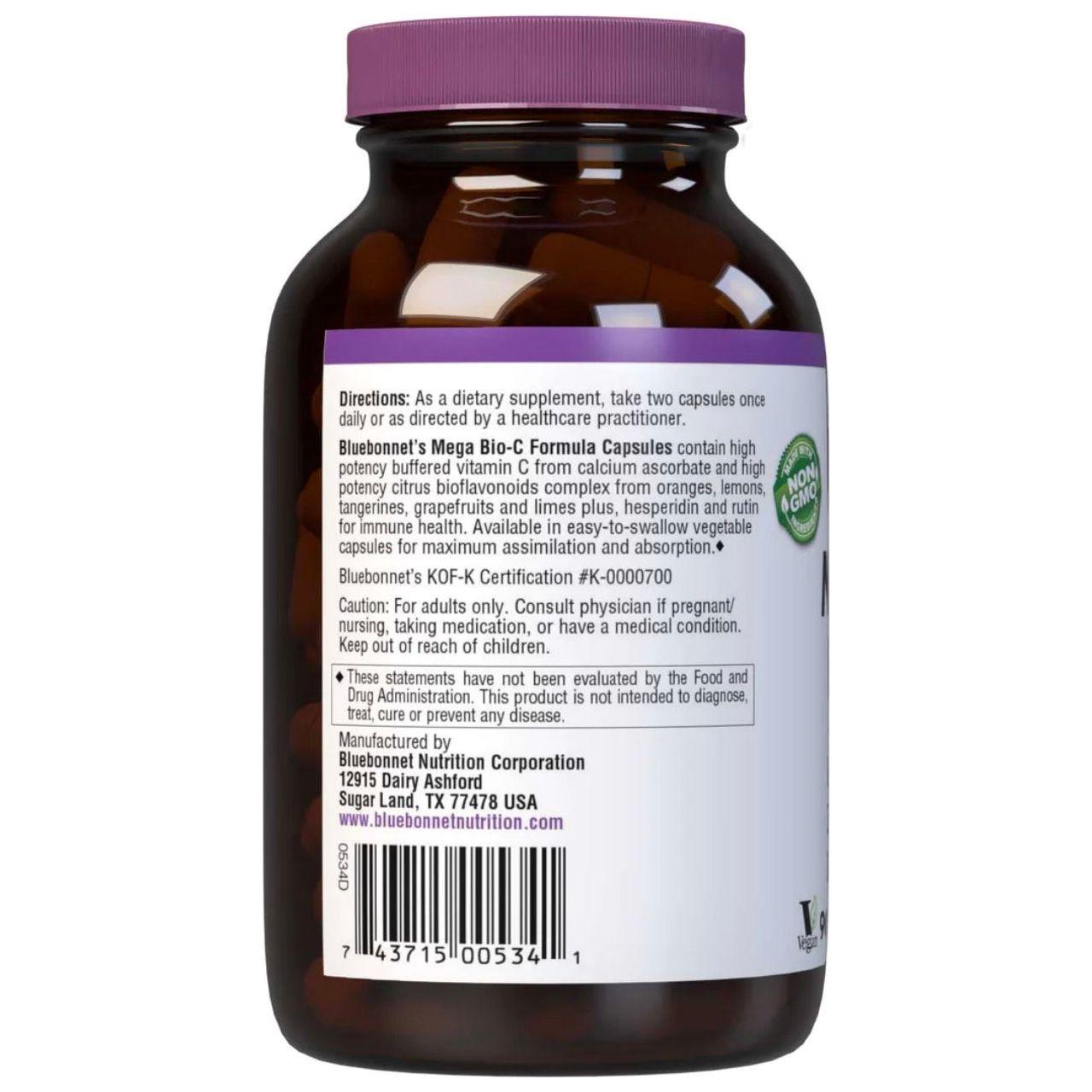 Bluebonnets Mega Bio-C Formula 90 Vegetable Capsules