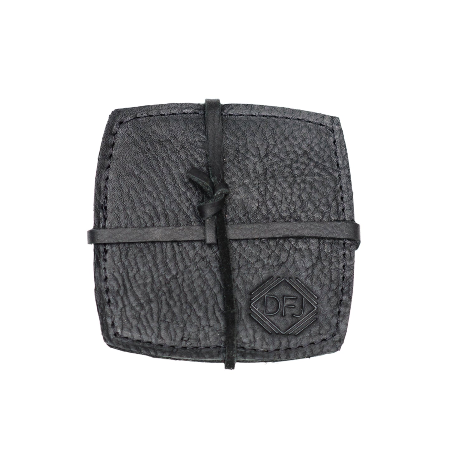 Leather Coasters with DFJ Logo Set of 4