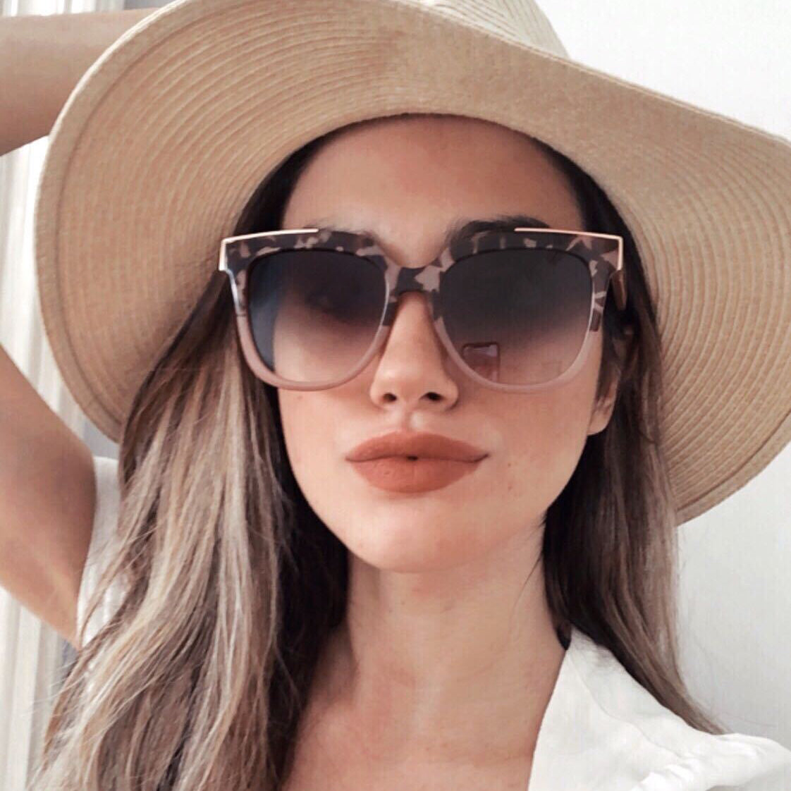 Coco - Tortoise Frame Brown Lens Wayfarer Sunglasses