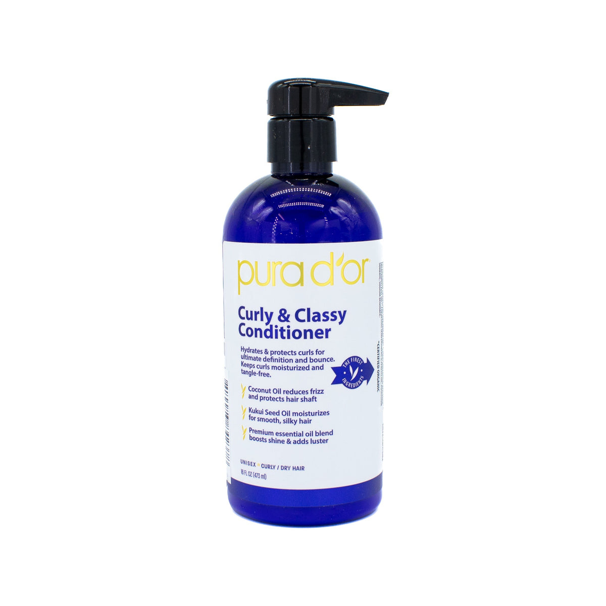 Pura d'or Curly & Classy Conditioner 16oz - New