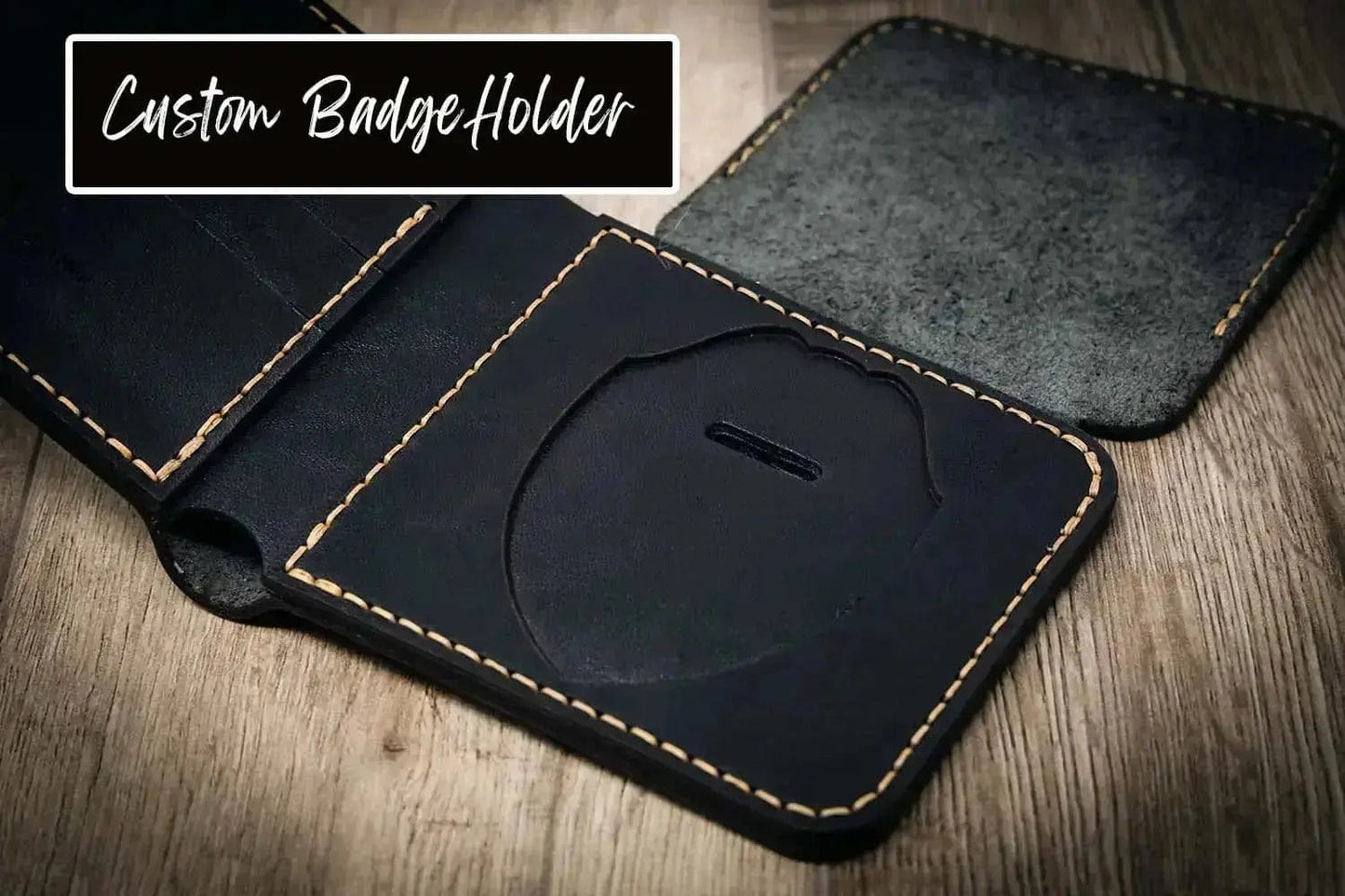 Badge Vertical Wallet - Walnut