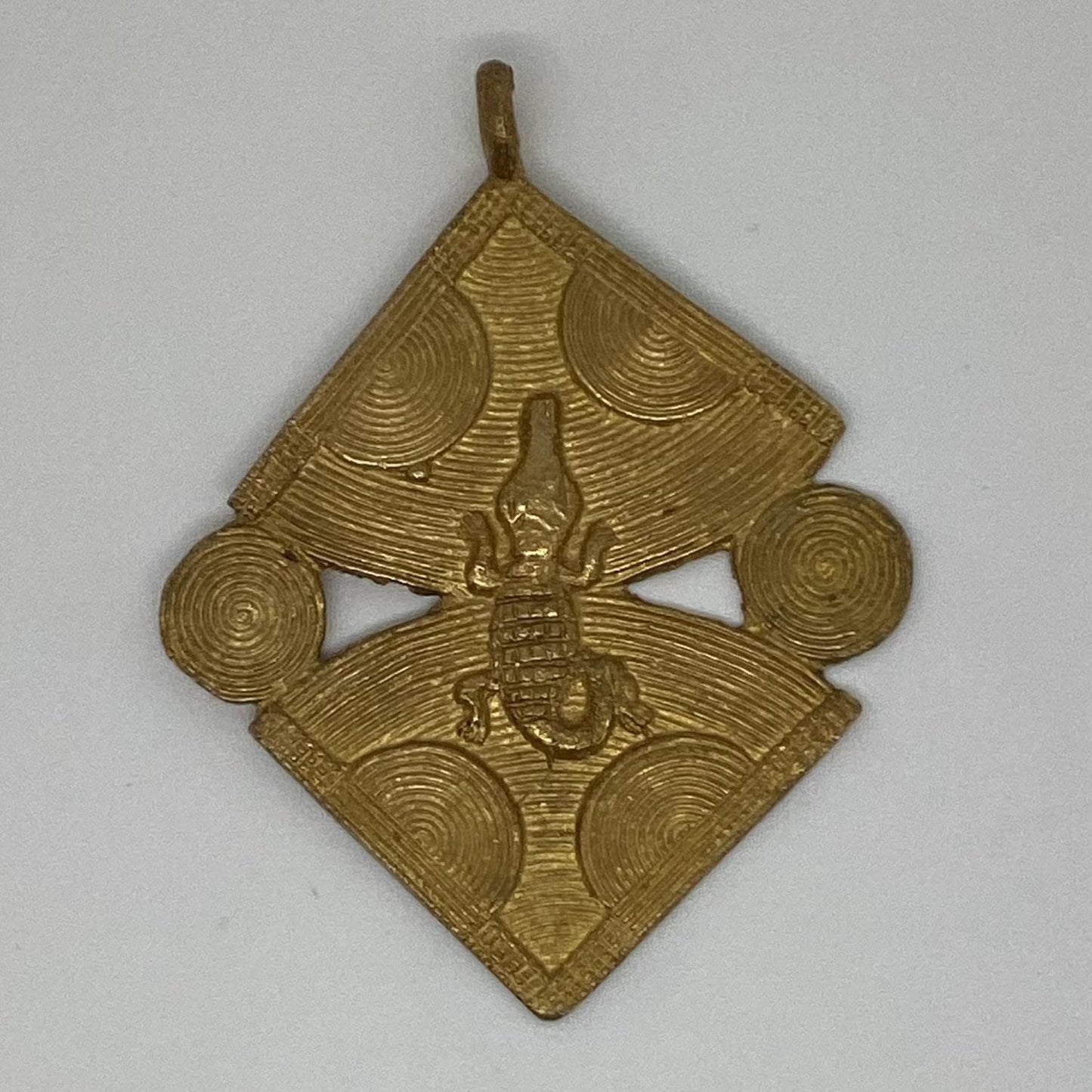 Diamond with Crocodile Pendant