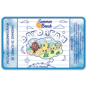 Summer Break Soaps Daydream Aftershave 4oz