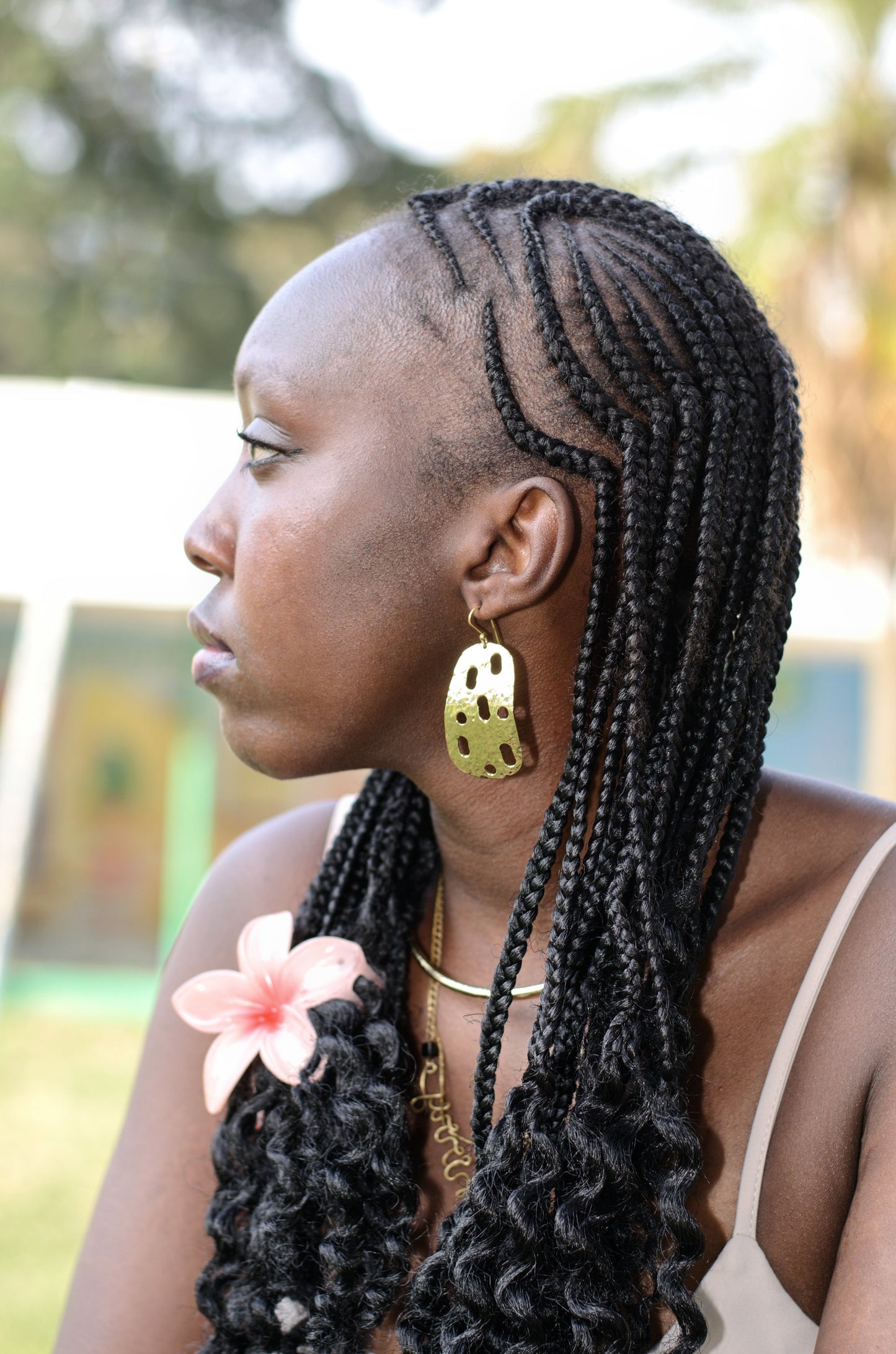Shaba Luxe Brass Earrings