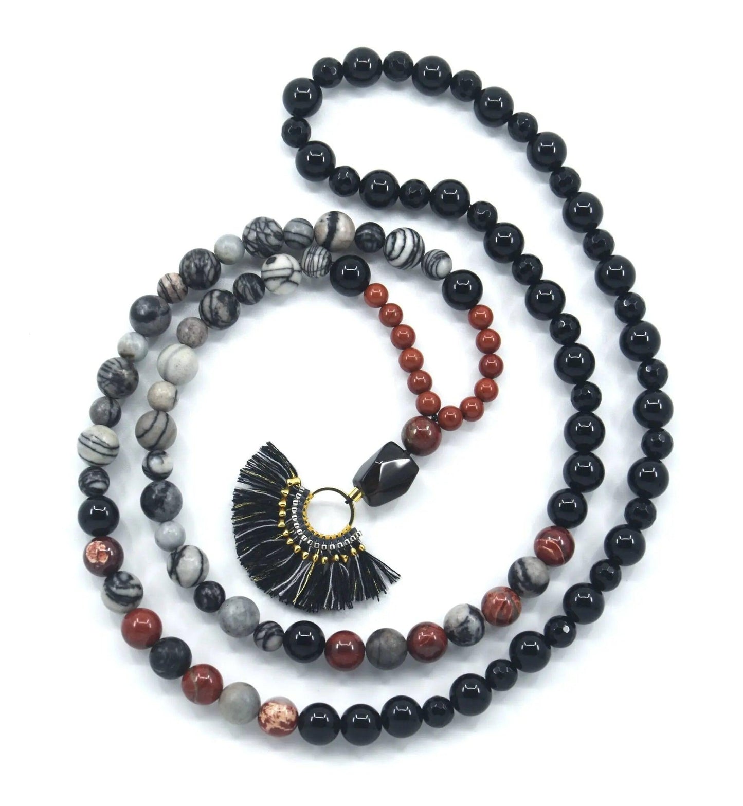 Natural Earth Mala Beaded Necklace