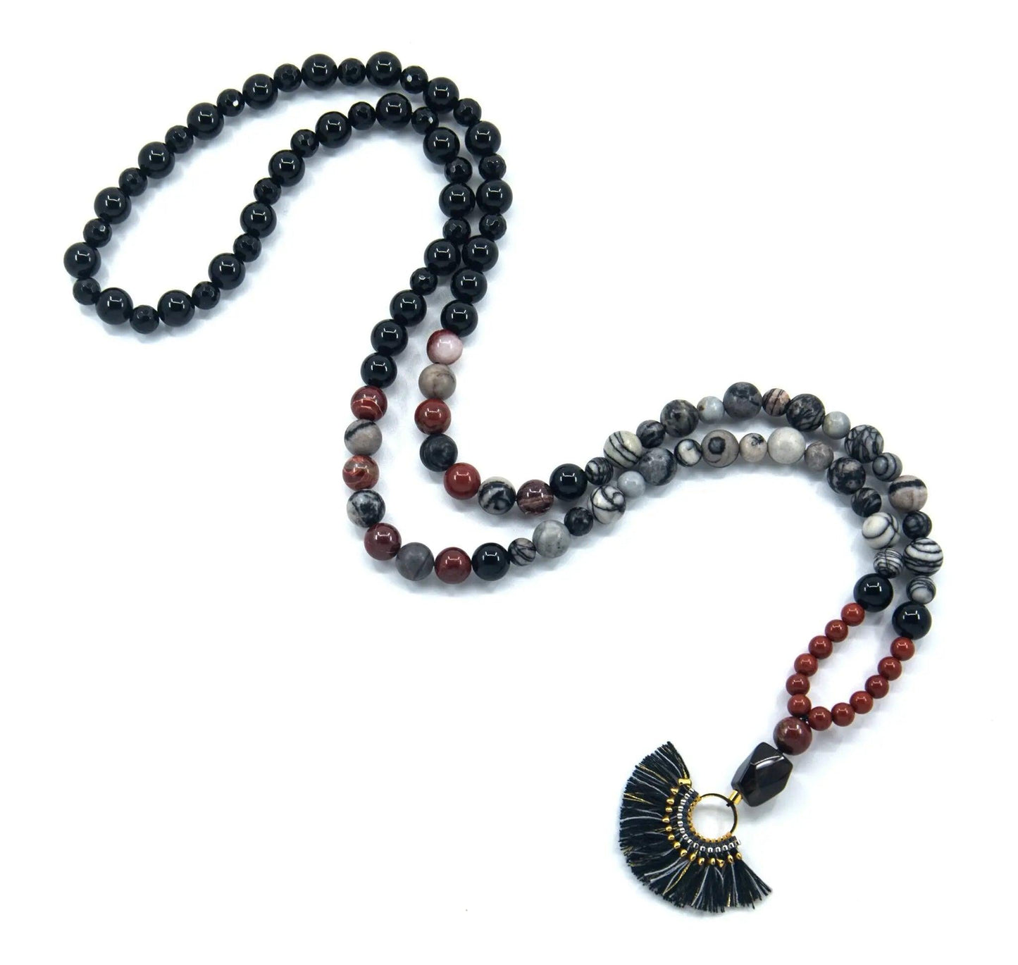 Natural Earth Mala Beaded Necklace
