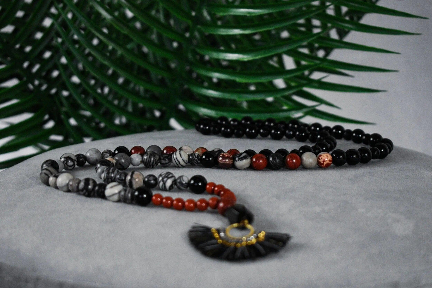 Natural Earth Mala Beaded Necklace