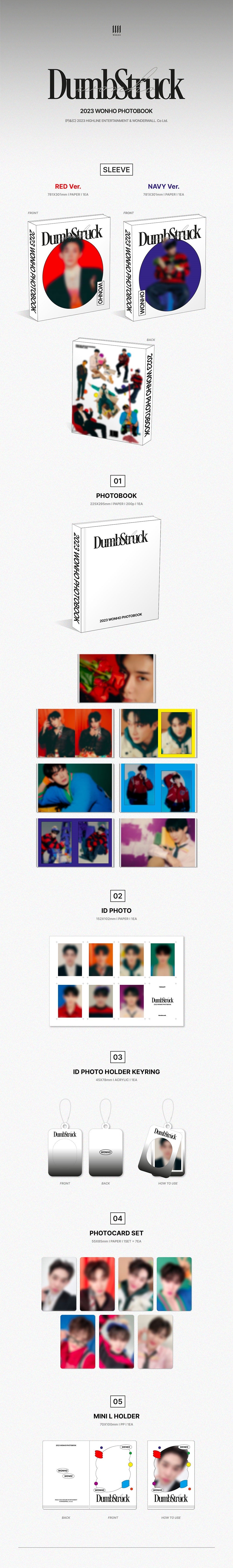 Wonho 2023 Photobook - Dumbstruck