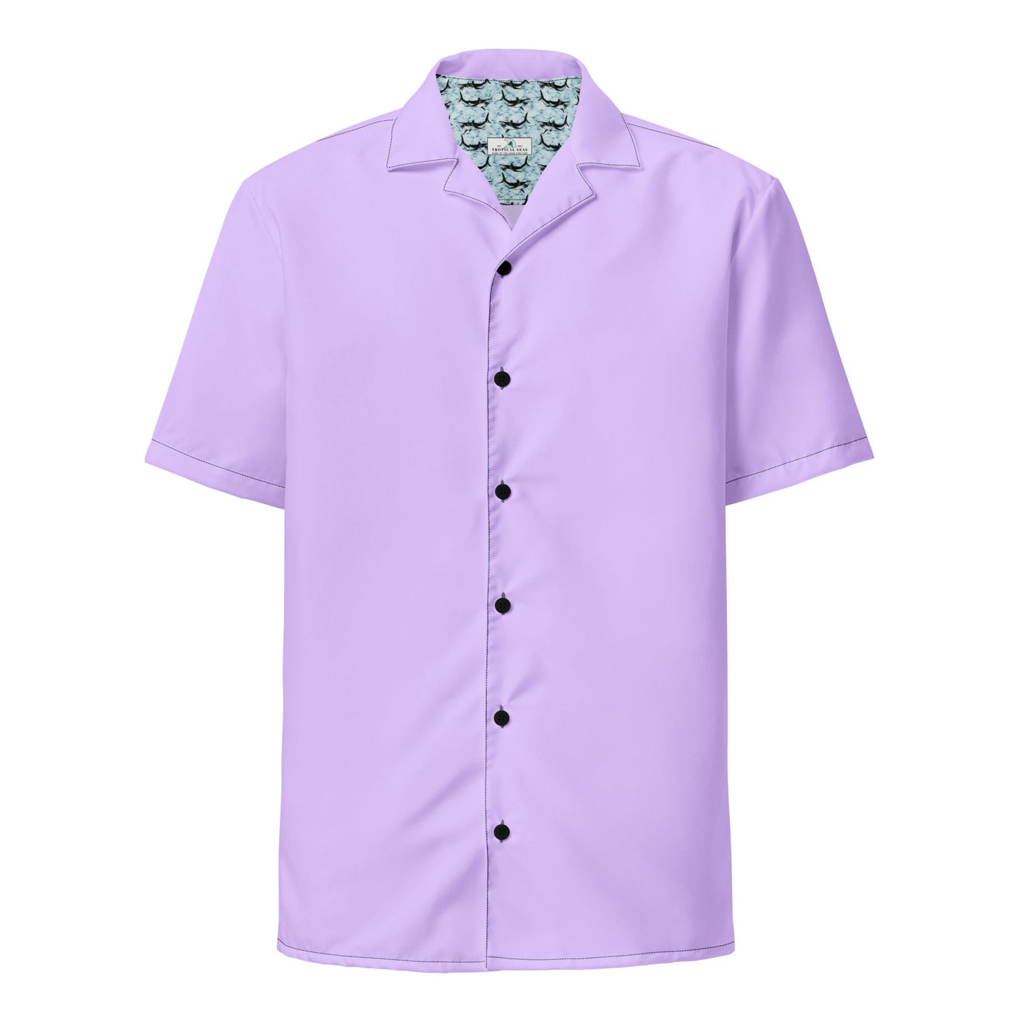 Labelless Deep Purple Button Down Camp Shirt