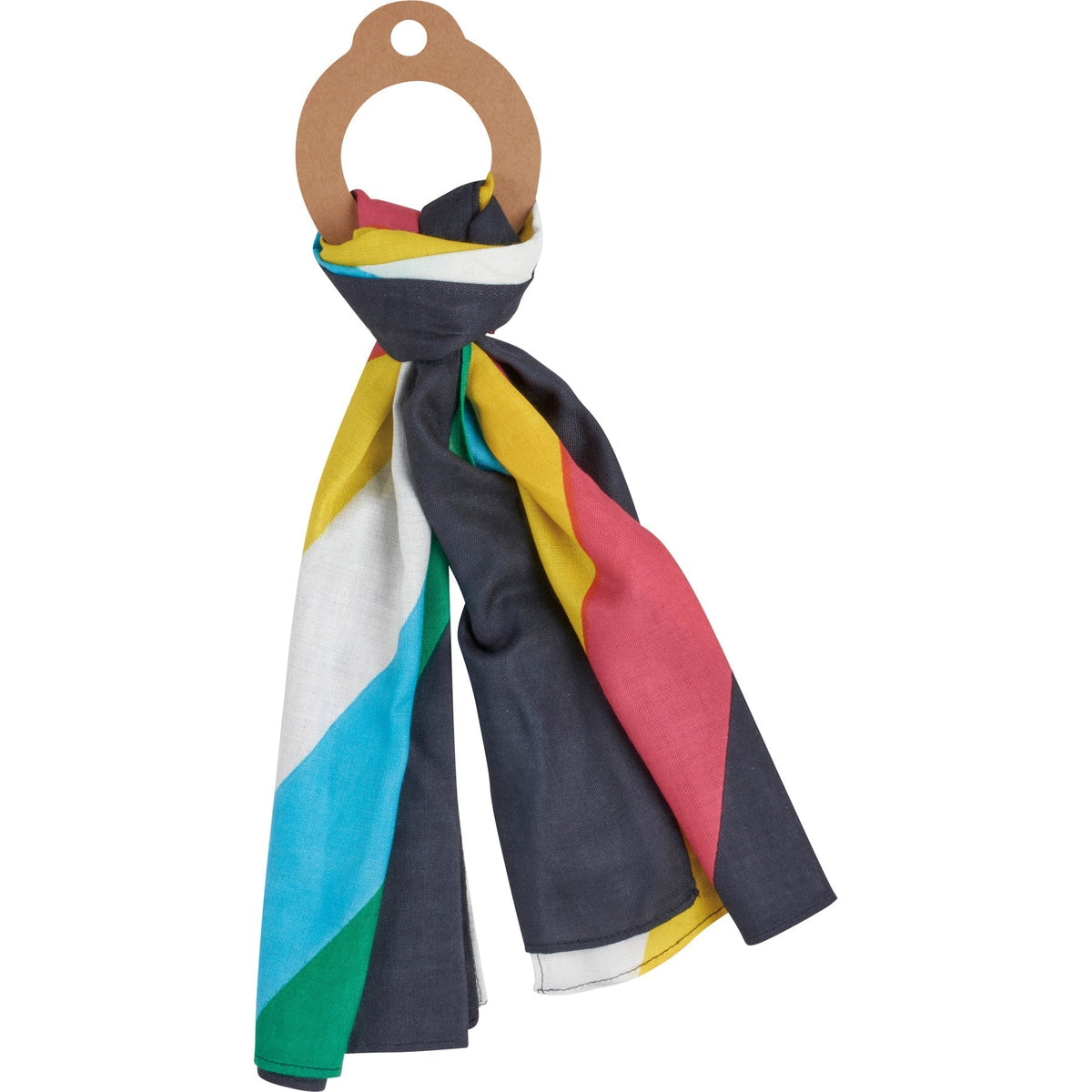 Disability Pride Small Scarf | Disability Flag Color Rainbow Stripe Bandana | 30" x 18" - Osadia Concept Store