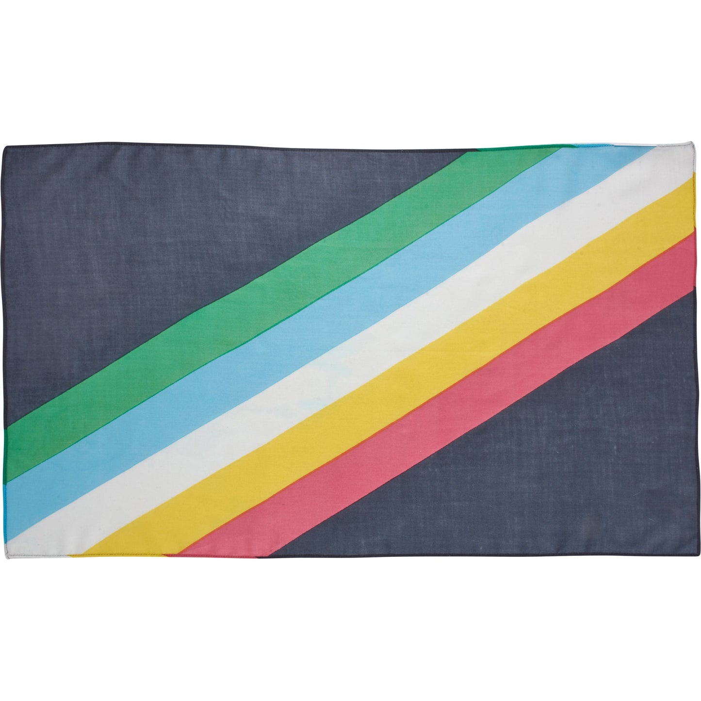 Disability Pride Small Scarf | Disability Flag Color Rainbow Stripe Bandana | 30" x 18"