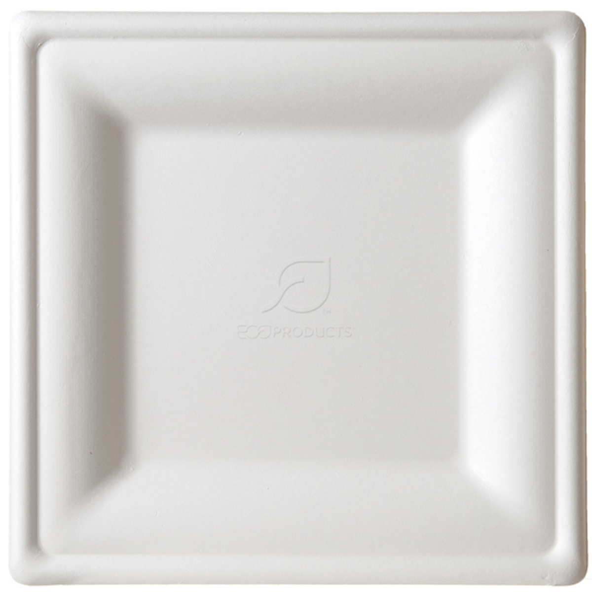 Eco-Products Vanguard 10in Square Sugarcane Plate Compostable (QTY 250), SKU EP-P023NFA
