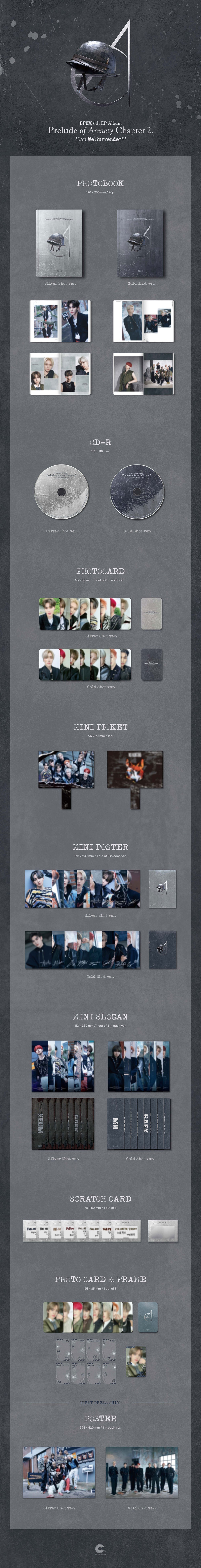 EPEX 6th Ep Album - Prelude Of Anxiety Chapter 2 Can We Surrender?