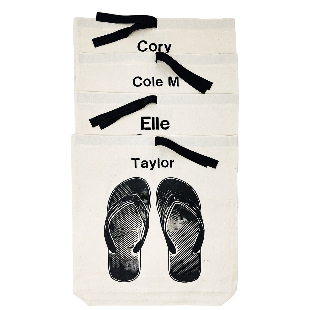 Flip Flops Shoe Bag, Cream