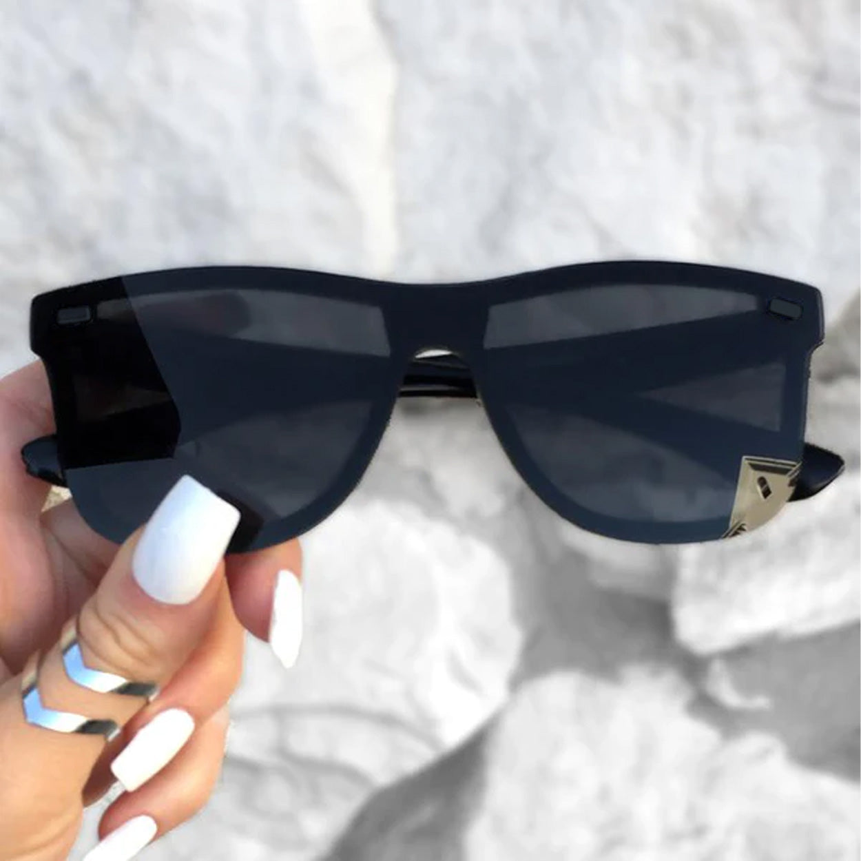Future Wife - Black Square Wayfarer Sunglasses